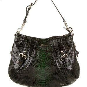 Green Python Gucci Hysteria Hobo Bag